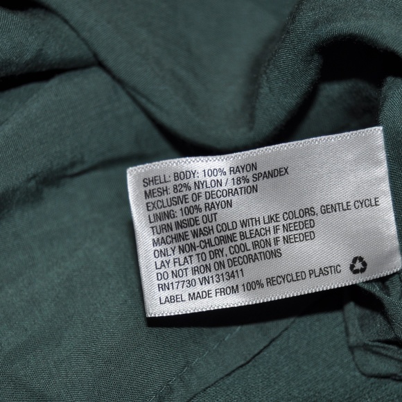 "SALE" NEW Teal Green Lace Insert Shift Dress [C5] - Picture 6 of 7